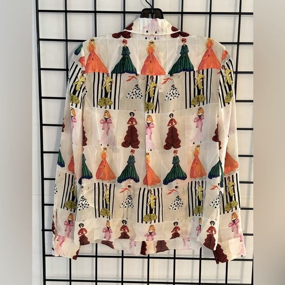 Alice + Olivia Willa Silk Top - Picture 10 of 11